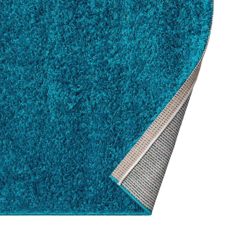 Teppich Prime Shaggy Hochflor Langflor Einfarbig Modern Türkis für Wohnzimmer, Schlafzimmer, küche
