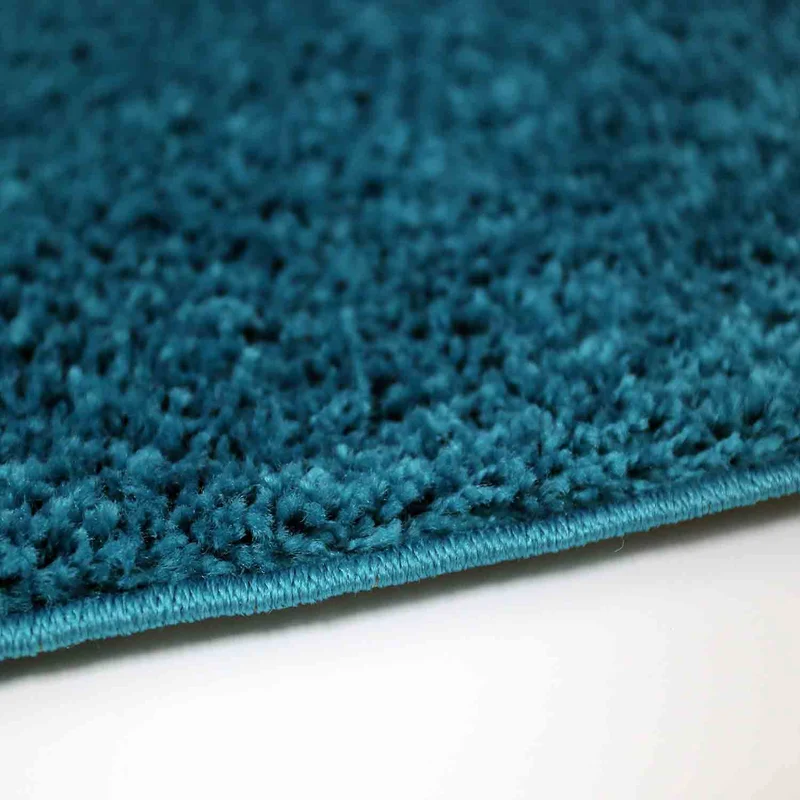 Teppich Prime Shaggy Hochflor Langflor Einfarbig Modern Türkis für Wohnzimmer, Schlafzimmer, küche