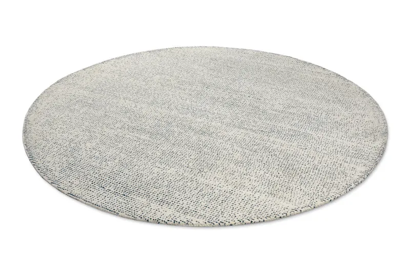 Kurzflor Teppich Rund Blau "Hamptons THIRTYTWO" WECONhome