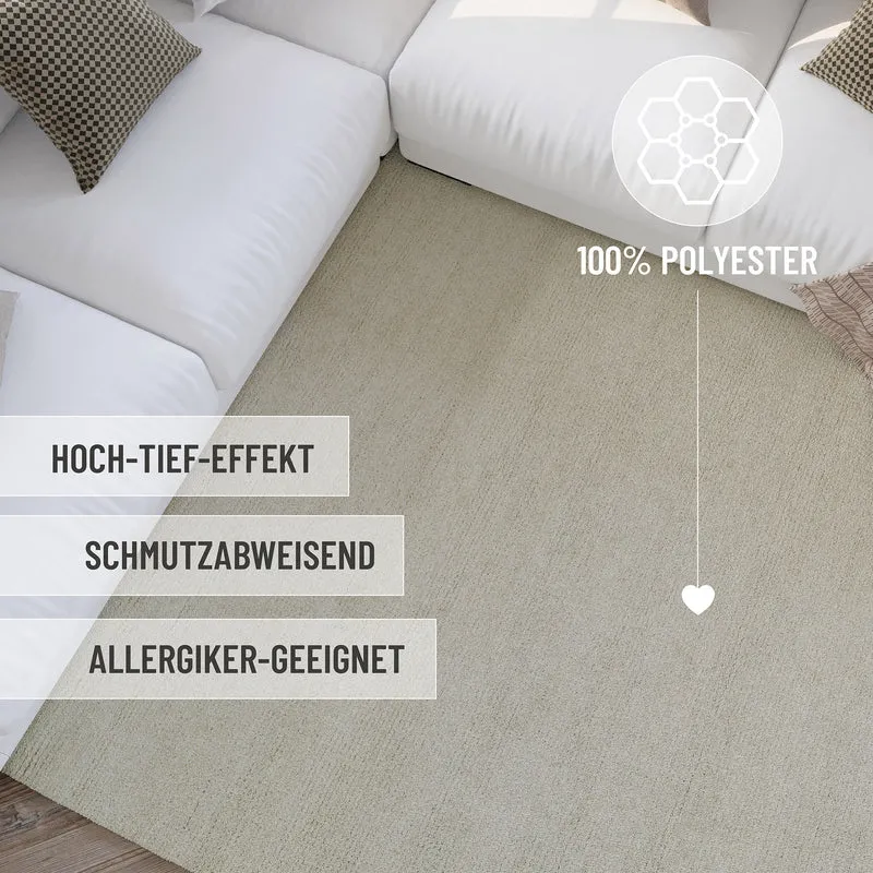 Kurzflor Teppich Creme Weiß "Hamptons THIRTYTWO" WECONhome