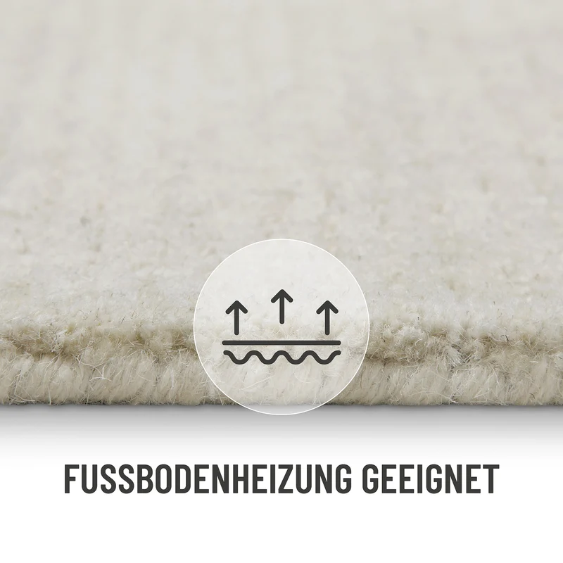 Kurzflor Teppich Creme Weiß "Hamptons THIRTYTWO" WECONhome