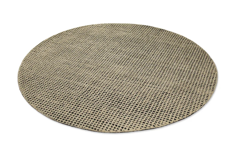 Kurzflor Teppich Rund Sand Beige "Hamptons TWENTYNINE" WECONhome