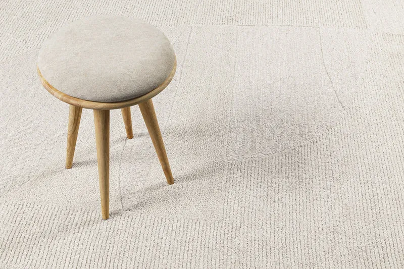 Kurzflorteppich Creme Weiß aus Schurwolle "Dodo" WECONhome