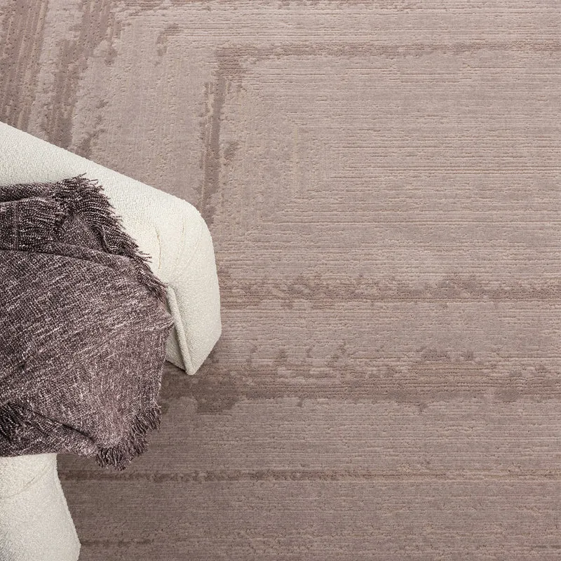 Premium Teppich Wohnzimmer Schlafzimmer Modern Hoch&Tief Bordüre – Kurzflor Teppich mit 3D Effekt