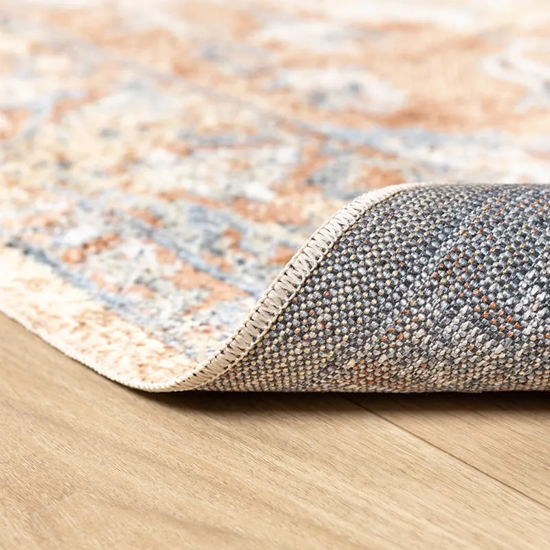 Waschbarer Teppich - Nova Medaillon Terra