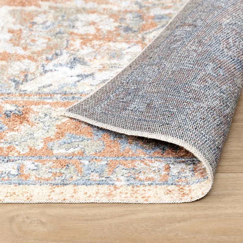 Waschbarer Teppich - Nova Medaillon Terra