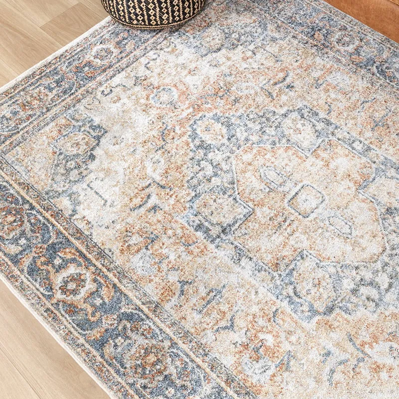Waschbarer Teppich - Nova Medaillon Bunt