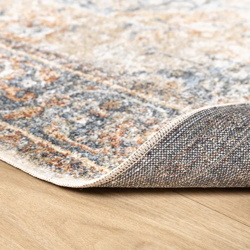 Waschbarer Teppich - Nova Medaillon Bunt