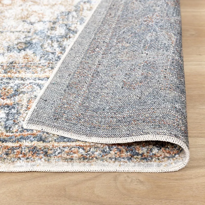 Waschbarer Teppich - Nova Medaillon Bunt