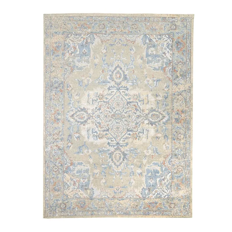 Waschbarer Teppich - Nova Medaillon Grün