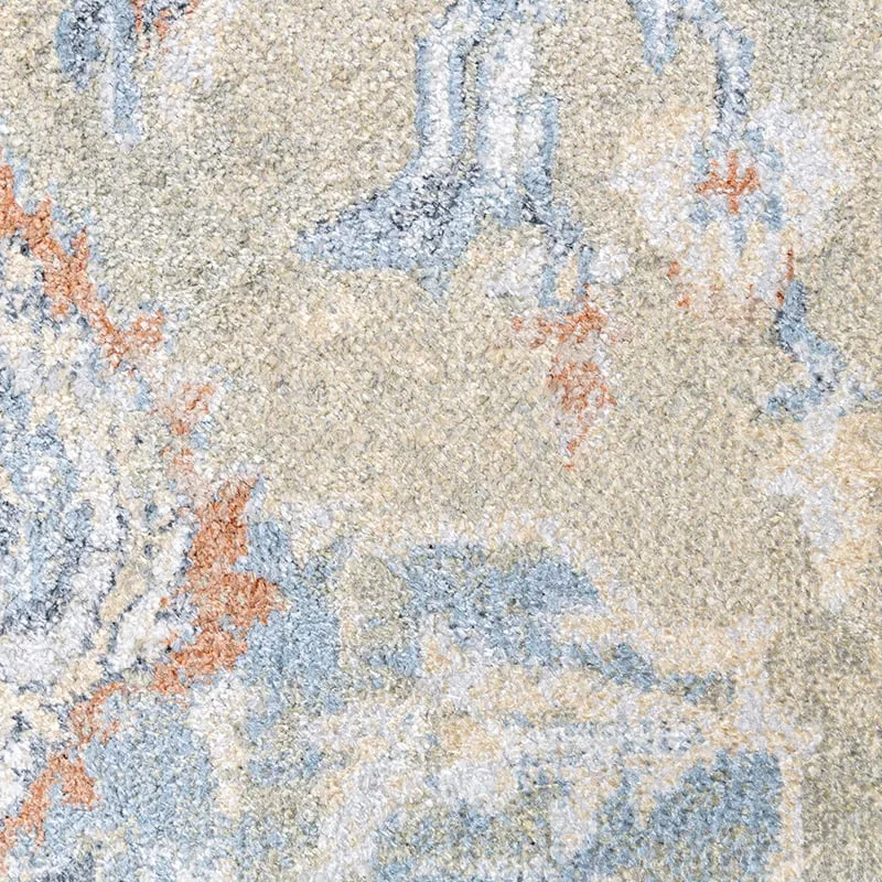 Waschbarer Teppich - Nova Medaillon Grün