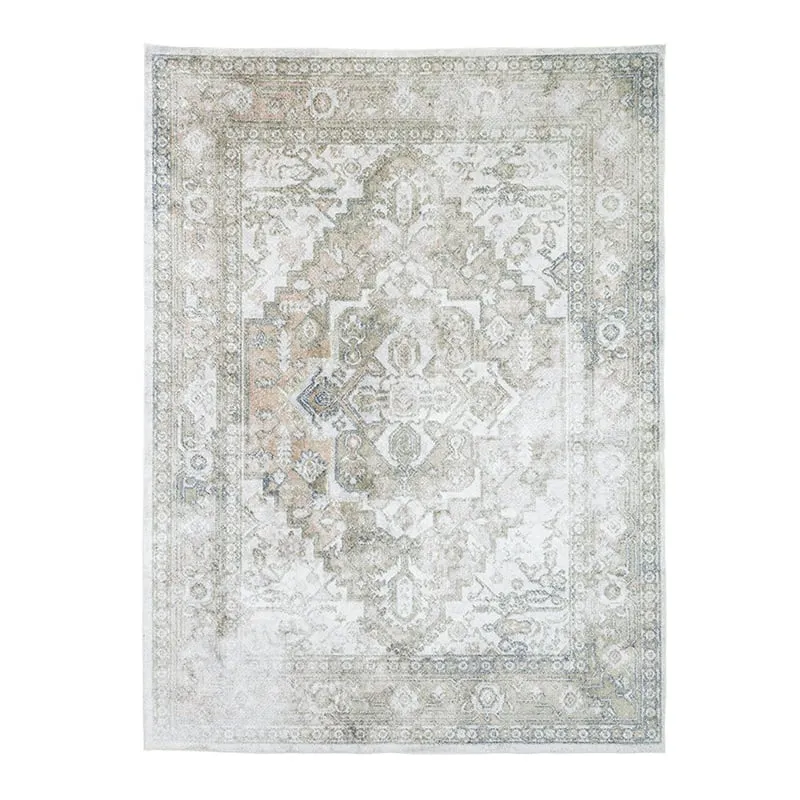 Waschbarer Teppich - Nova Aztec Olivgrün