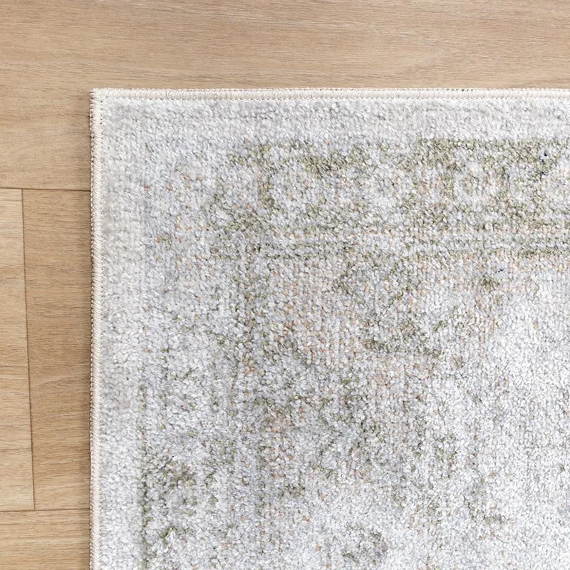 Waschbarer Teppich - Nova Aztec Olivgrün
