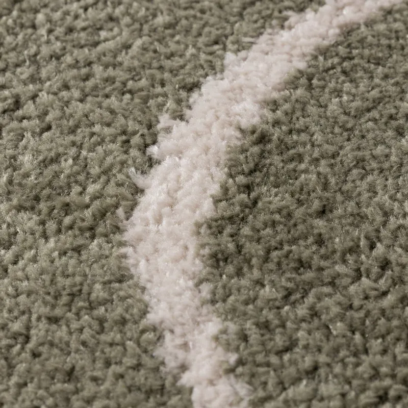 Waschbarer Teppich - Myrre Swirl Grün
