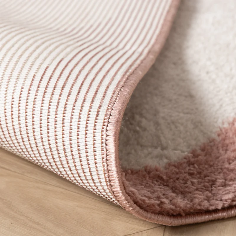 Waschbarer Teppich - Myrre Rosa Weiß