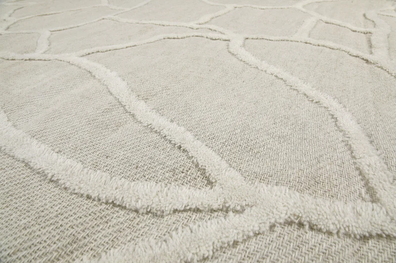 Kurzflor Teppich Creme Weiß "Hamptons TWENTYSIX" WECONhome