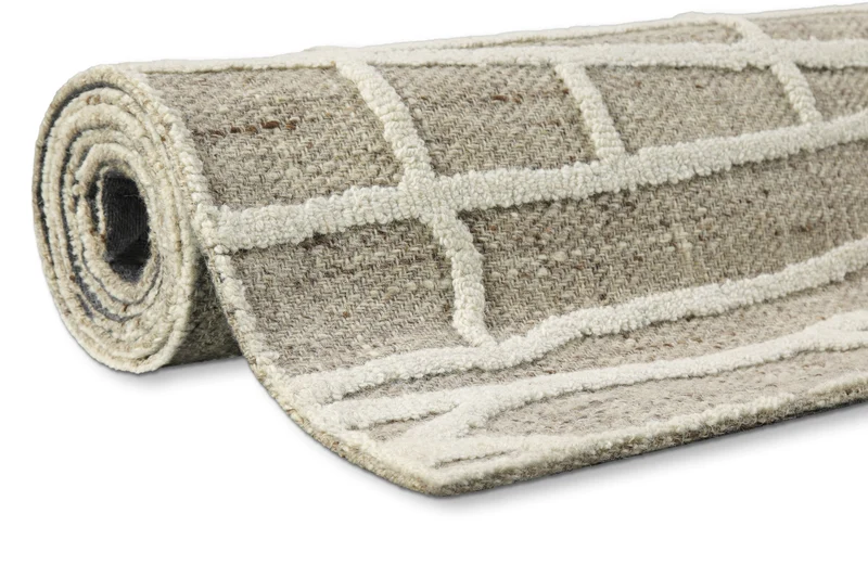 Kurzflor Teppich Taupe meliert "Hamptons TWENTYFIVE" WECONhome