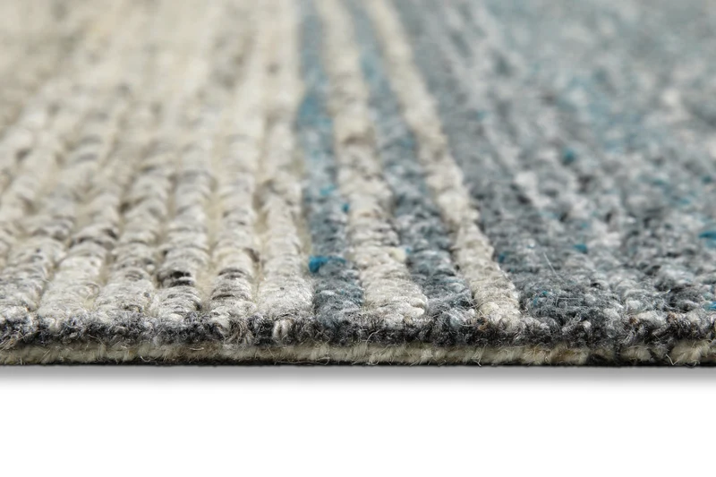 Kurzflor Teppich Grau Blau meliert "Hamptons TWENTYFOUR" WECONhome