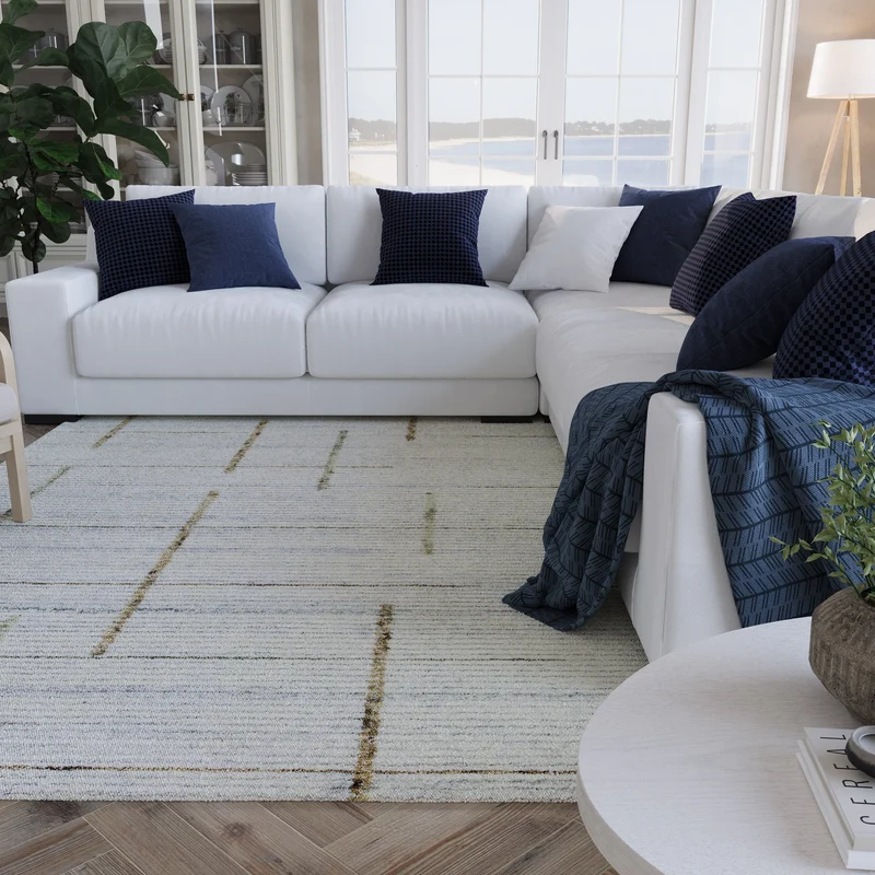 Kurzflor Teppich Perl Weiß "Hamptons TWENTYTWO" WECONhome