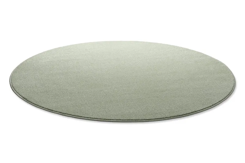 Kurzflorteppich Rund Licht Grün "Montepulciano" Homie Living