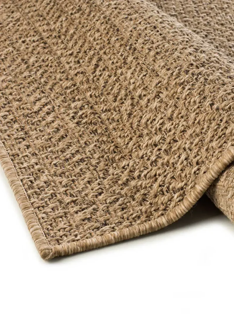 Alfombra de exterior efecto yute Acra 5001 Natural