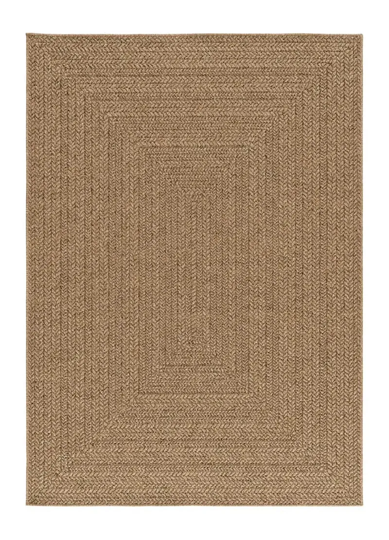 Alfombra de exterior efecto yute Acra 5001 Natural