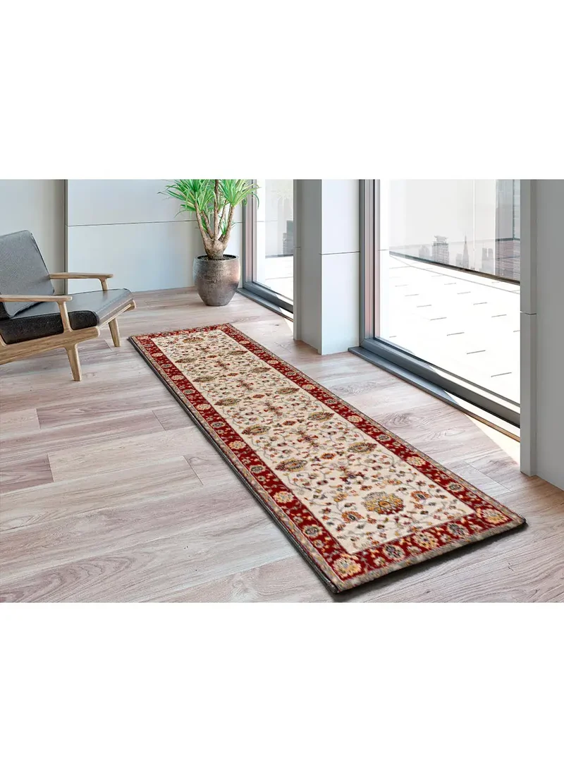 Alfombra pasillera vintage Classic 12505 Crema