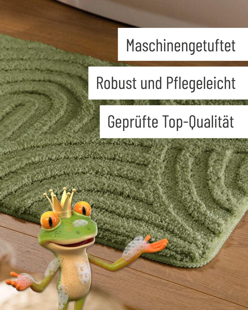 Badteppich Reseda Grün "Fiete" WECONhome