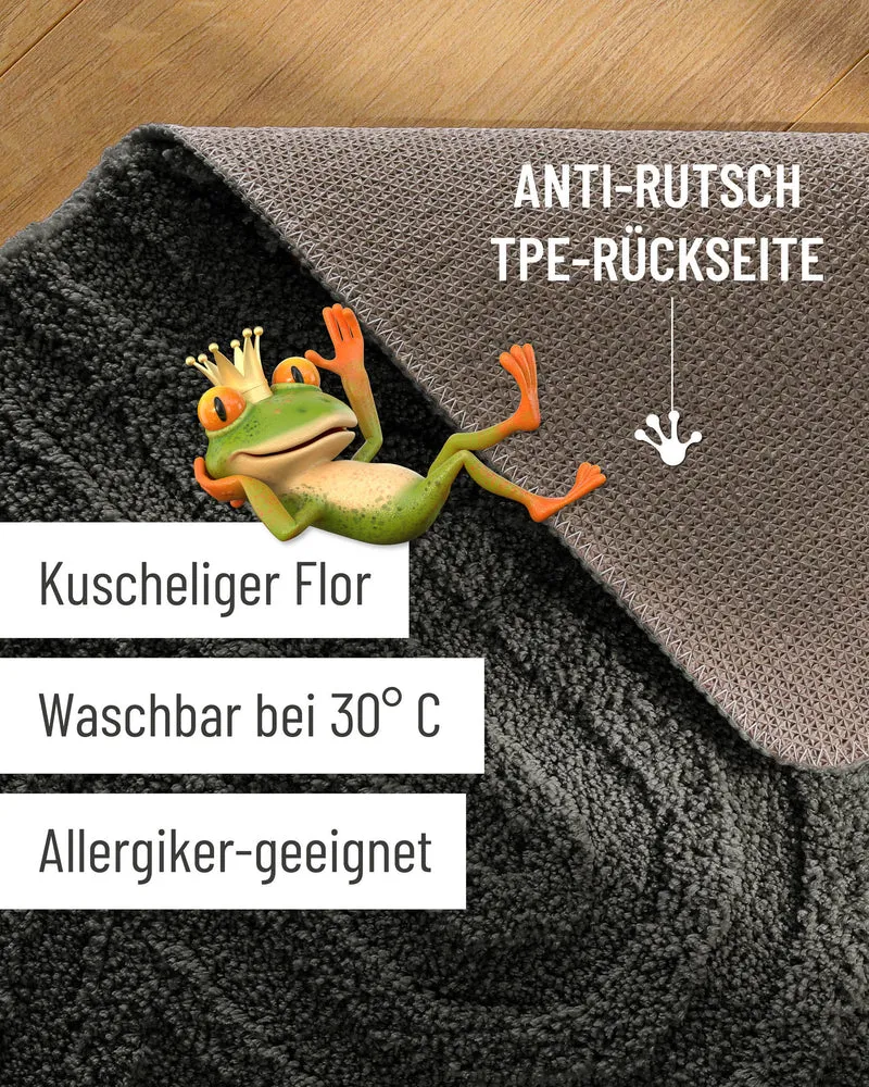 Badteppich Anthrazit Grau "Fiete" WECONhome