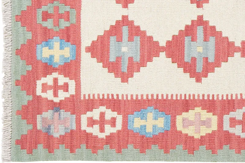 Kelim Gashgai · Handgewebt – Beige, 136x82 cm