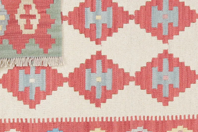 Kelim Gashgai · Handgewebt – Beige, 136x82 cm