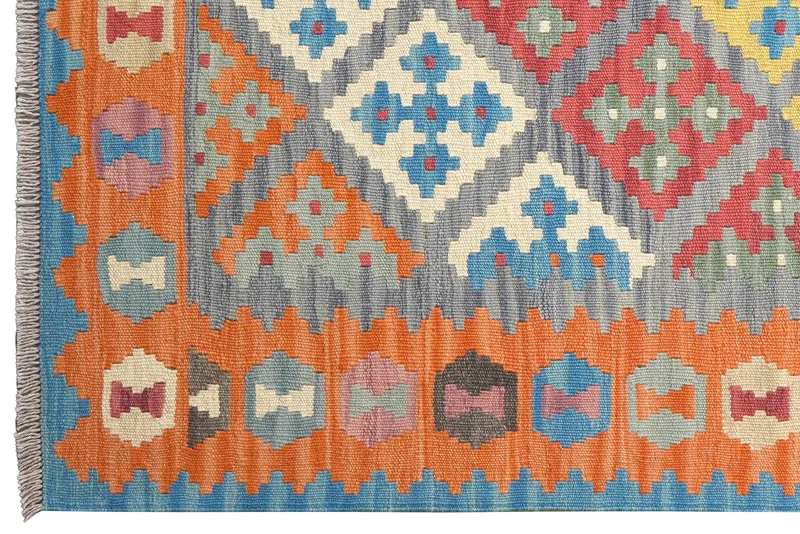 Kelim Gashgai · Handgewebt – Blau, 173x126 cm