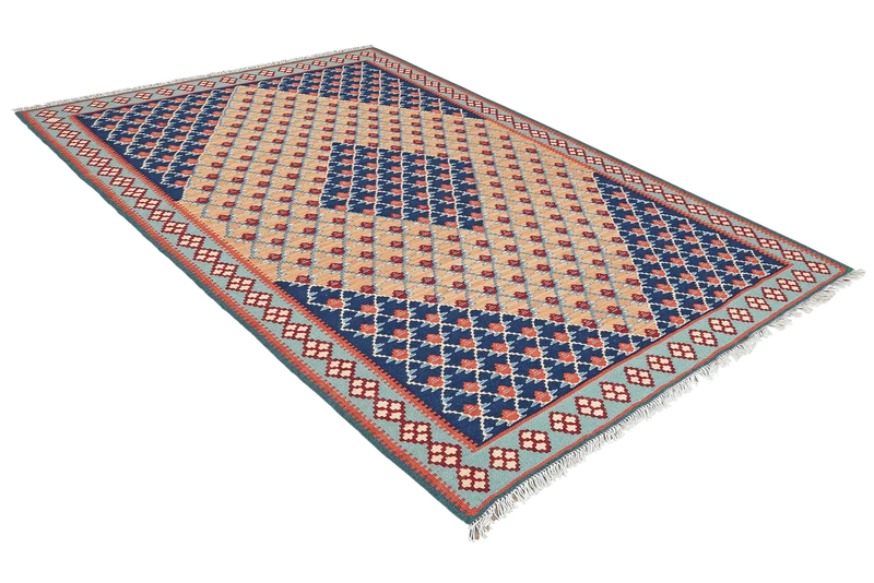 Kelim Senneh · Handgewebt – Beige, 154x102 cm