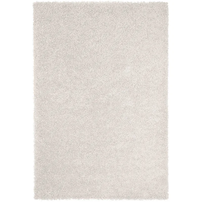 Teppich Prime Shaggy Hochflor Einfarbig Weiss Creme Weich für Wohnzimmer, Schlafzimmer, küche