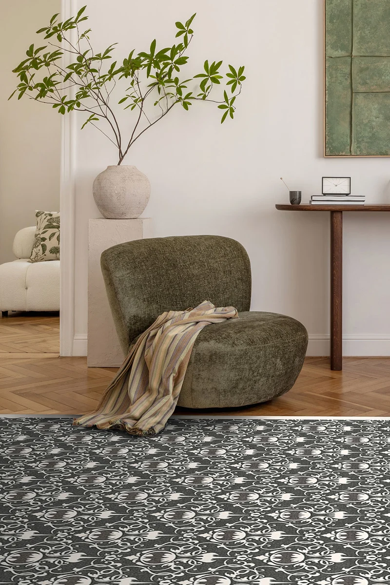 Batman™ Damast Basalt Teppich