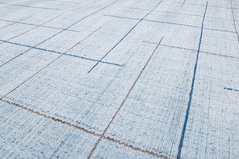 Kurzflor Teppich Licht Blau "Milly" WECONhome