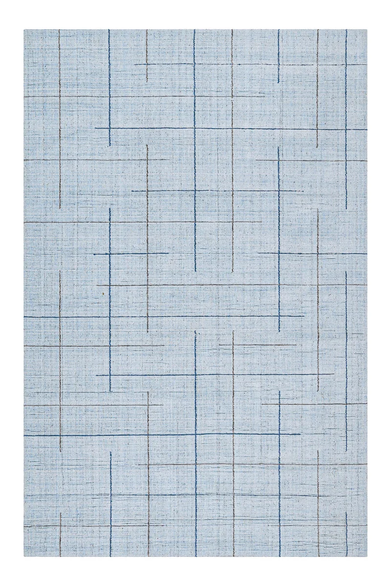 Kurzflor Teppich Licht Blau "Milly" WECONhome