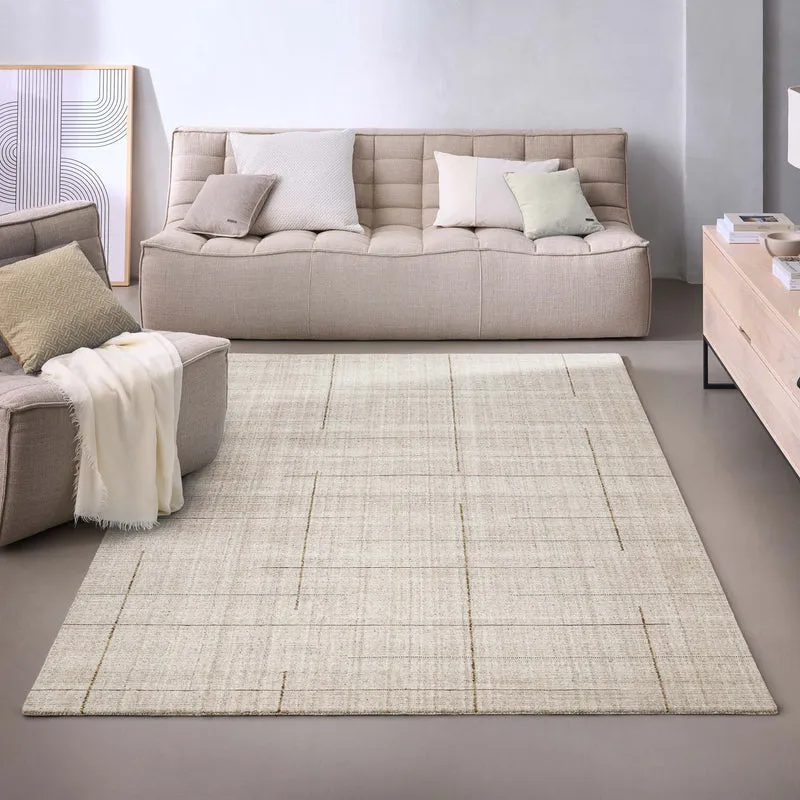 Kurzflor Teppich Greige "Milly" WECONhome