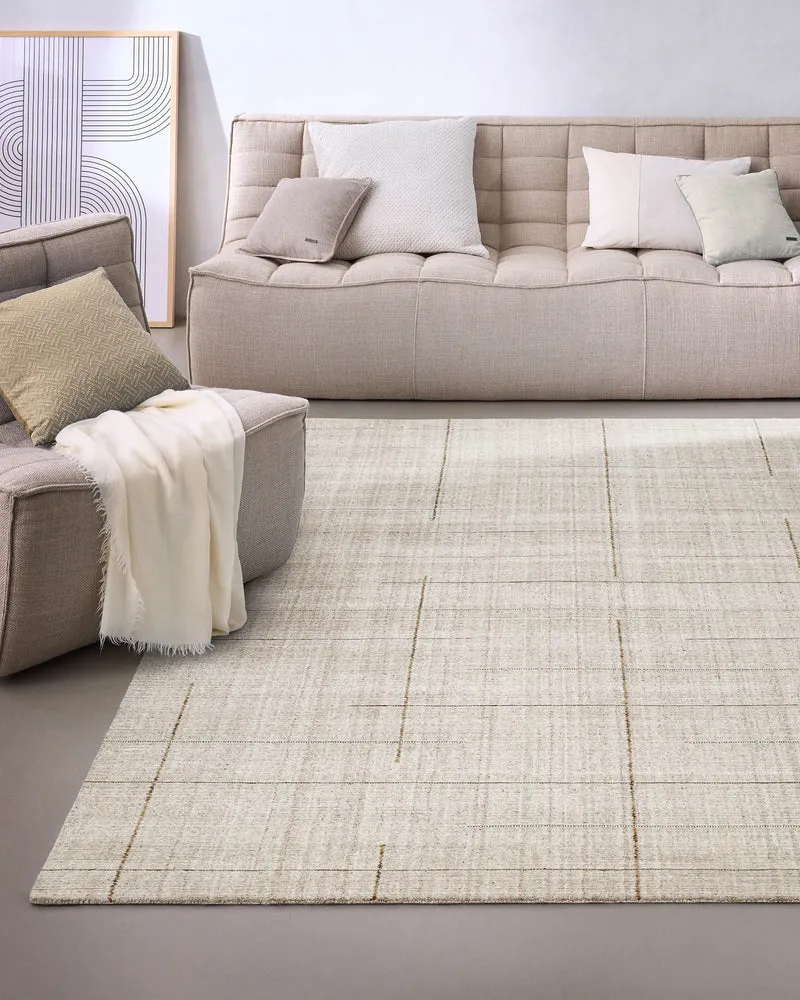 Kurzflor Teppich Greige "Milly" WECONhome