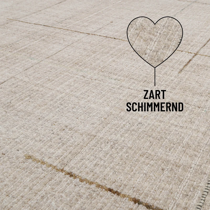 Kurzflor Teppich Greige "Milly" WECONhome