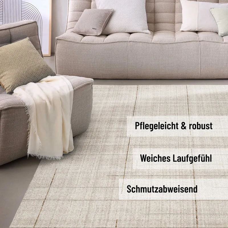 Kurzflor Teppich Greige "Milly" WECONhome