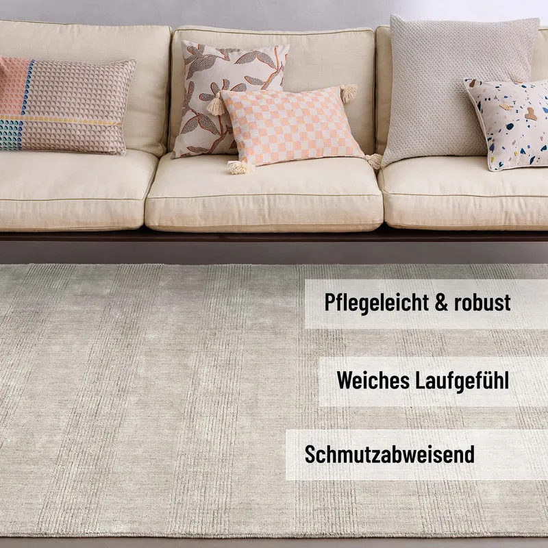 Kurzflor Teppich Perl Weiß "Seattle" WECONhome