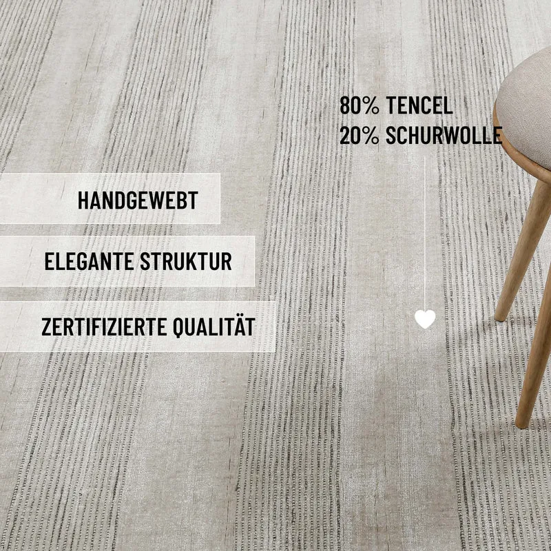 Kurzflor Teppich Perl Weiß "Seattle" WECONhome