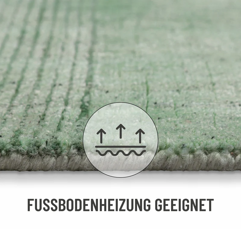 Kurzflor Teppich Blass Grün "Seattle" WECONhome