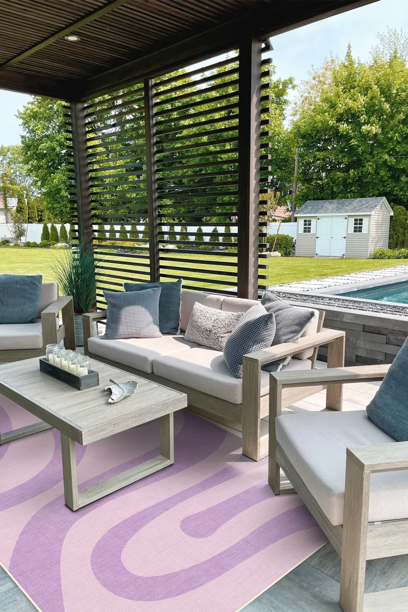 Outdoor Oceane Lavendel Teppich