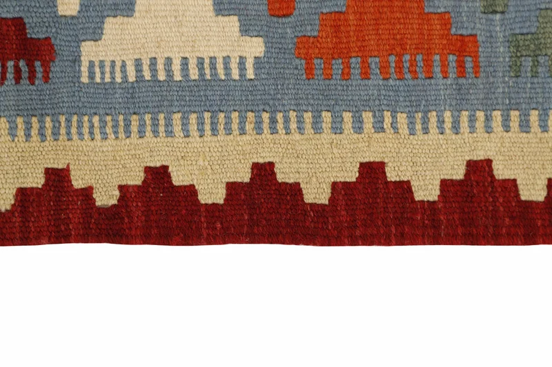 MY-RUG Teppich "Kelim" Rauten-& Diamantmuster, Handgewebt