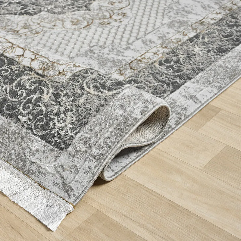 Teppich Klassisch Modern mit Ornament-Muster Orient Läufer Für Fußbodenheizung geeignet