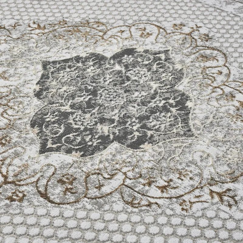 Teppich Klassisch Modern mit Ornament-Muster Orient Läufer Für Fußbodenheizung geeignet