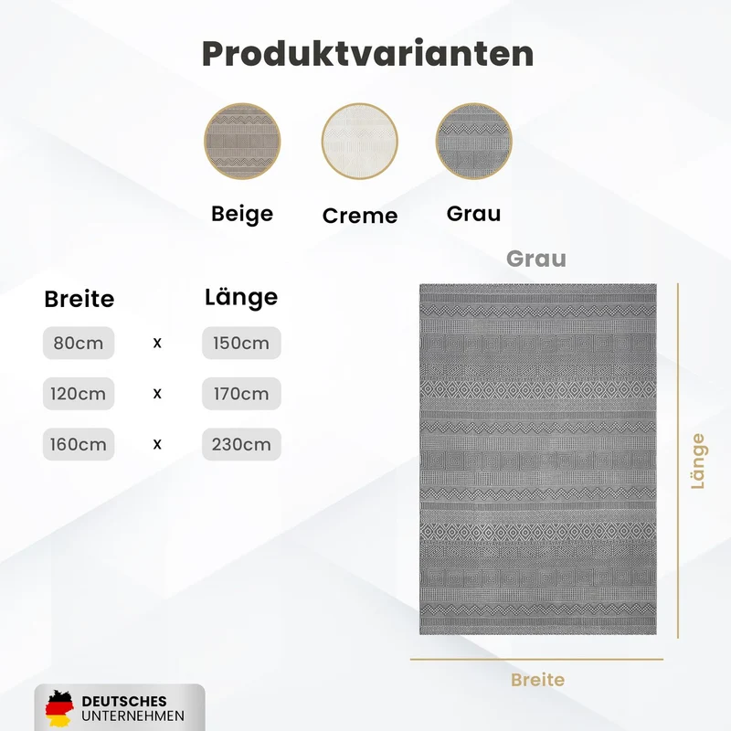 Teppich Wohnzimmer Schlafzimmer Skandinavisch Modern | Pflegeleicht | Qualitativ Hochwertig |