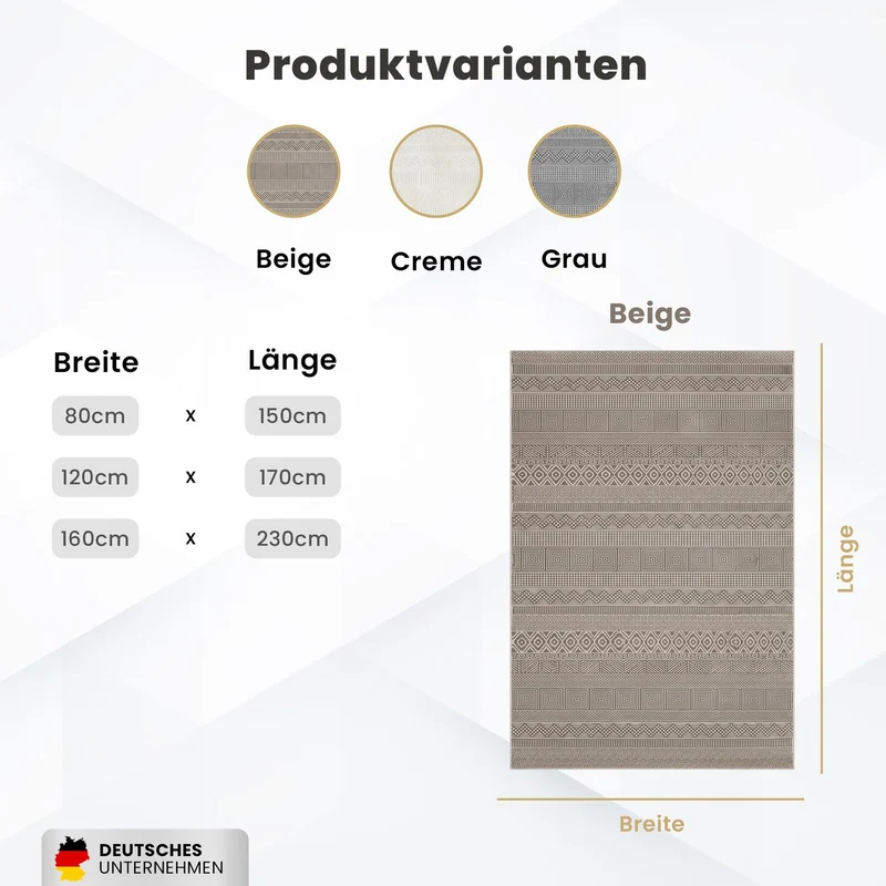 Teppich Wohnzimmer Schlafzimmer Skandinavisch Modern | Pflegeleicht | Qualitativ Hochwertig |